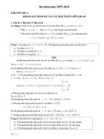 Đề cương toán luyện thi THPT Quốc gia Phần 1