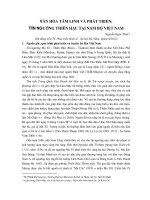 VĂN HÓA TÂM LINH VÀ PHÁT TRIỂN: TÍN NGƯỠNG THIÊN HẬU TẠI NAM BỘ VIỆT NAM