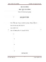 Tăng cường quản trị vốn kinh doanh của công ty cổ phần xây dựng thăng long số 4