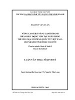 Nâng cao khả năng cạnh tranh nhằm huy động vốn tại ngân hàng thương mại cổ phần quốc tế việt nam   chi nhánh tỉnh thái nguyên