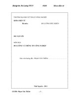 Bài tập lớn môn học đo lường và thông tin công nghiệp