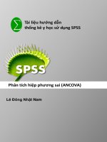 Phân tích Hiệp phương sai Ancova, Tài liệu hướng dẫn thống kê y học sử dụng SPSS