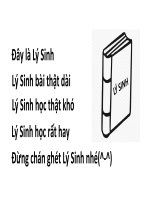 LÝ SINH - Bài 1: CHUYỂN ĐỘNG TRONG CƠ THỂ