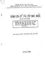 Nghiên cứu khả năng sử dụng vi sinh vật để chế biến một số loại thực phẩm tịa cơ sở theo các quy trình đơn giản