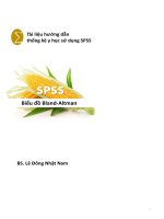 Biểu đồ Bland altman -Tài liệu hướng dẫn thống kê y học sử dụng SPSS