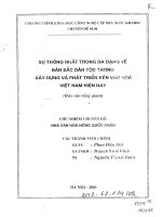 Sự thống nhất trong đa dạng về bản sắc dân tộc trong xây dựng và phát triển nền văn hóa việt nam hiện nay