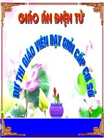 giáo án toán lớp 2 bài giờ phút