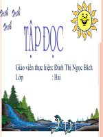 bài giảng tập đọc lớp 2 theo chương trình mới  bóp nát quả cam