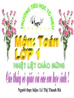 bài giảng toán lớp 2  cộng các số tròn chục