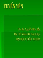 sinh lý tuyến yên của cơ thể người và các bệnh lý liên quan đến tuyến yên