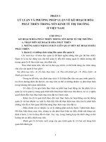 Giáo trình môn kế hoạch hóa kinh tế xã hội đại học kinh tế huế