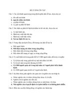 đáp án trắc nghiệm đề cương dịch tễ