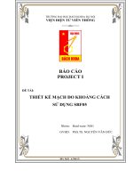 Thiết kế mạch đo khoảng cách sử dung SRF05