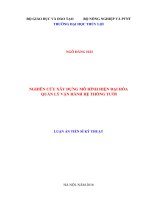 Nghiên cứu xây dựng mô hình hiện đại hóa quản lý vận hành hệ thống tưới