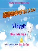 bài giảng toán lớp 2 bài bảng chi 4 theo pp bàn tay nặn bột