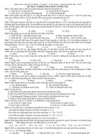 Đề trắc nghiệm phần sóng cơ  thầy nguyễn văn hạnh 