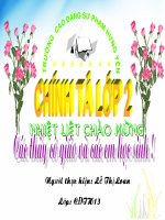 bài giảng chính tả lớp 2 câu chuyện bọ dừa