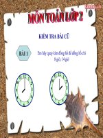 bài giảng toán lớp 2 bài ngày tháng