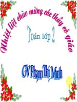 bài giảng toán lớp 2 theo phương pháp bàn tay nặn bột so sánh số có ba chữ số