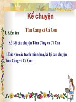 bài giảng kể chuyện lớp 2 tôm càng và cá con
