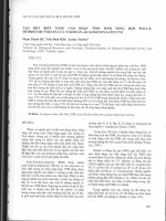 Tạo đột biến nâng cao hoạt tính sinh tổng hợp Polyβ Hydroxybutyrate của vi khuẩn Alcaligenes Latus VN1