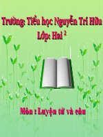 bài giảng luyện từ và câu lớp 2 tuần 11