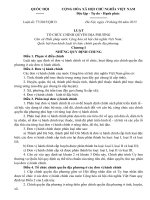 LUẬT tổ CHỨC CHÍNH QUYỀN địa PHƯƠNG