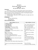 GIÁO án TUẦN 9 lớp 2 THEO PHƯƠNG PHÁP ABNF TAY nặn bột