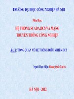 HỆ THỐNG SCADA,DCS VÀ MẠNG TRUYỀN THÔNG CÔNG NGHIỆP