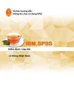 Tài liệu hướng dẫn thống kê y học sử dụng SPSS