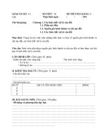 GIÁO ÁN CƠ HỌC ĐẤT