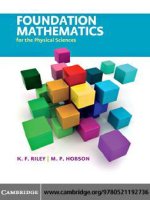 Foundation mathematics for the physical sciences 
