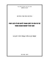 Pháp luật về giải quyết tranh chấp tài sản trí tuệ trong doanh nghiệp ở việt nam 