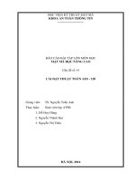 Cài đặt thuật toán AES  128