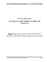 Đồng hồ số sử dụng vi điều khiển AT89S52 giao tiếp với IC DS1307 hiển thị thời gian thực lên LCD