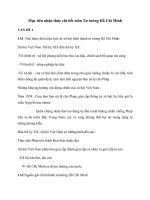 Mục tiêu nhận thức chi tiết tư tưởng hồ chí minh bậc 1