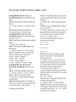 BÀI tập trắc nghieem chương 5 hóa học lớp 8  Hidro  Nước