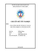 TĂNG CƯỜNG THU hút vốn đầu tư vào các KHU CÔNG NGHIỆP của TỈNH THÁI NGUYÊN