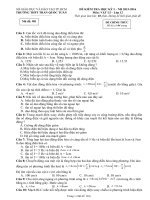 Đề và đáp án kiểm tra học kì 1 môn vật lý 12năm 2016 trường THPT TRẦN QUỐC TUẤN 