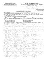 ĐỀ THI có đáp án hóa 11