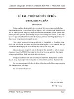 Thiết kế máy ép bùn dạng khung bản