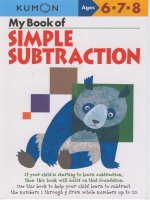 My book of simple subtraction  Trẻ học phép trừ() theo phương pháp kumon