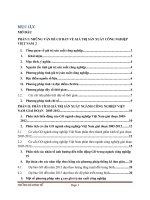 Áp dụng một số phương pháp thống kê phân tích sự biến động trong sản xuất nghành công nghiệp 