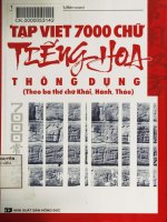 Tập viết 7000 chữ tiếng hoa thông dụng 