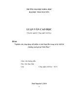 tóm tắt luận văn cao học nghiên cứu, ứng dụng chế phẩm vi sinh sagi bio trong xử lý chất lót chuồng nuôi gà tại vĩnh phúc