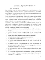 Lập kế hoạch tiến độ