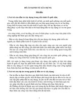 ĐỒ án KINH tế xây DỰNG vai trò của đâu tư xây dựng trong nền kinh tế quốc dân