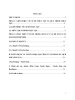 Báo cáo thực tập quản lý lữ hành hoạt động tuyển dụng và tuyển chọn nhân lực 