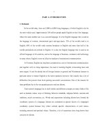 A study on idiomatic variants and synonymous idioms in English and Vietnamese