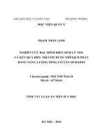 Nghiên cứu đặc điểm điện sinh lý tim và kết quả điều trị cơn rung nhĩ kịch phát bằng năng lượng sóng có tần số radio (TT)